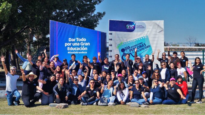 convivencia deportiva de la Semana de Inclusión Educativa en Guanajuato